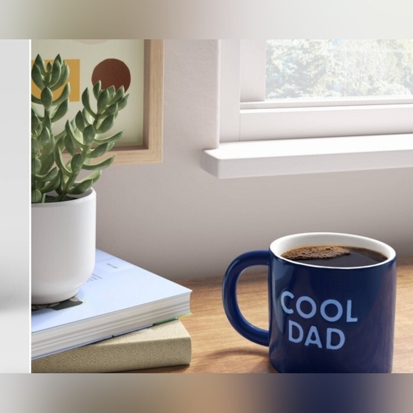 COPY - Room Essentials Blue Stoneware Mug "COOL DAD" 16oz. NEW - Picture 2 of 3